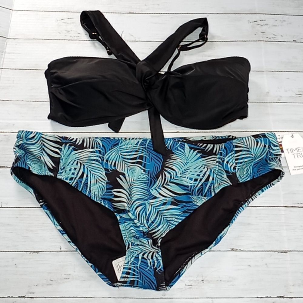 Women's Plus Asymmetrical Swimsuit Bathing Suit Bikini Size 3X